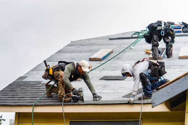 Professional Roofing technician working in Orland, IN